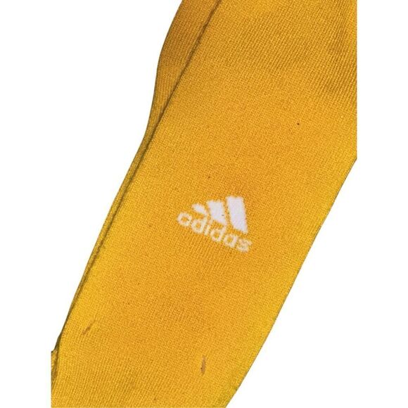 NEW WITHOUT TAGS Adidas Adult yellow/white Crew Cotton Cushion 5-Star Team Perfo - Picture 3 of 4